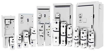Close up view of the variable Speed Drives product family